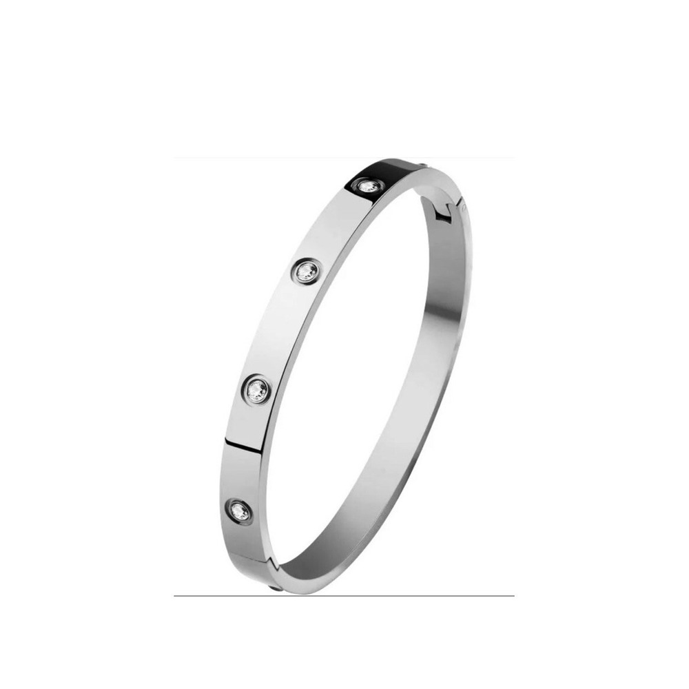 Steel Sterling Silver Bracelet